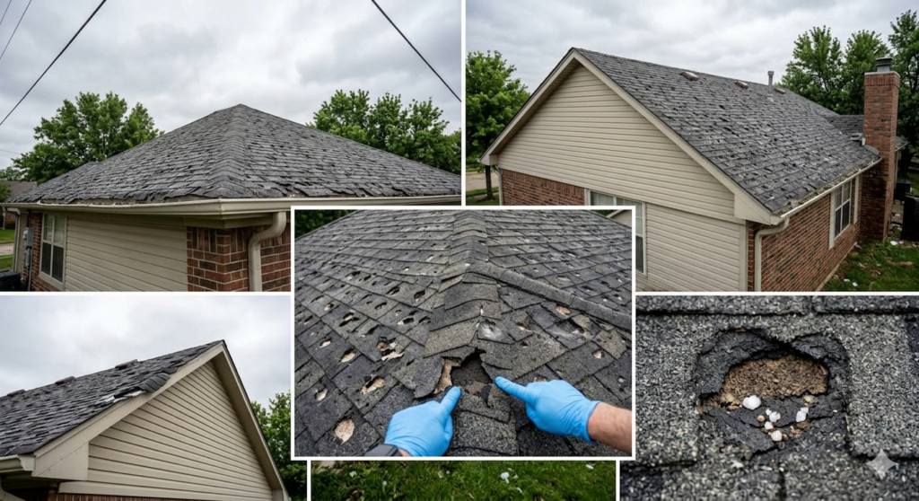 texas hail damage roof inspection after hailstorm